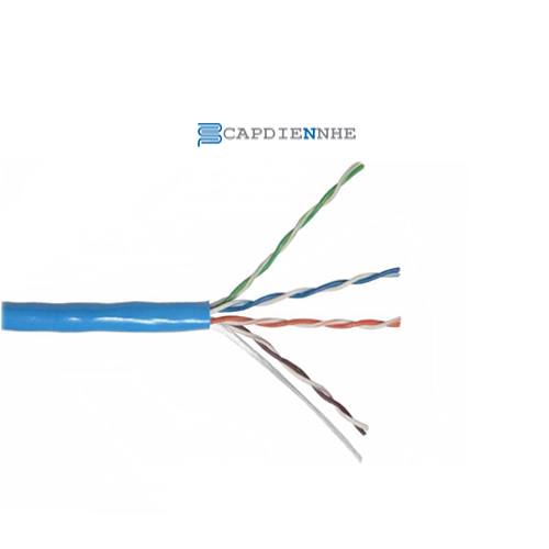 Cáp Mạng LS U/UTP CAT5e Eco Friendly 4pairs,25AWG,Solid Copper, PVC, CM, Blue UTP-E-C5G-E1VL-M 0.5X4P/BL